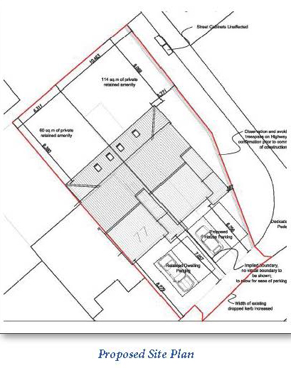 Lot: 113 - END-TERRACE HOUSE WITH PLANNING FOR ADDITIONAL PROPERTY -